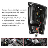 LED Tail Lamps Smoked Lens for Toyota Tacoma 2016-2022 LED Ambient Light MAGIC COLORM