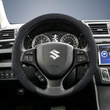 Premium Suede Snap-On Steering Wheel Cover for Suzuki