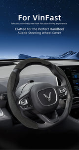 Sports Suede Wheel Cover for Vinfast VF8 VF9 E34 Car Interior Accessory Hocasen