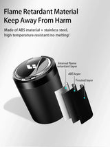 For Leading Lixiang L7 L8 L9 2022 2023 Car Ashtray Auto Pop Lid Portable Car Interior Ashtray with LED Light