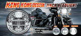 4 5inch fog light motorcycle led Chrome Black 1 Pair 4.5“ 4 1/2 inch LED Fog Passing Auxiliary light For Touring Electra Glid