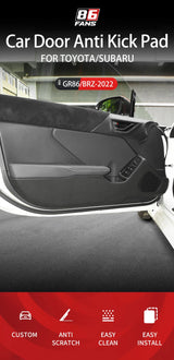Suede Leather Door Anti-Kick Pad for GR86 Subaru BRZ Car Interior Accessory GMUNI