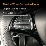 For Mercedes Benz Class A B C E GLE CLA GLC GLA GLS Steering Wheel Trim Strip Decorative Frame Interior Modification Interior