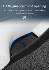 Smart #1 #3 Door Side Storage Box Front Rear Door Handle Tray Organizer Tidying TPE Car Accessories Black Car Interior Access