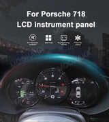 12.3-inch Digital Instrument Cluster for Porsche 718 Cayman Android Head Unit AOTSR
