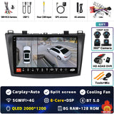 2K QLED Android 15 Multimedia Player for Mazda 3 2004–2013
