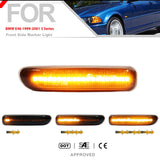 BMW E46 Amber LED Sequential Side Marker Light 99-01 Car Interior Accessory iJDM