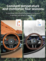 Ultra-Thin Breathable Leather Wheel for BMW Models Car Interior Accessory Hocasen