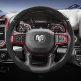Split Suede Steering Wheel Cover for Ram 1500 2500 3500