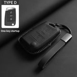 Leather Car Key Case Cover For VW