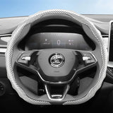 Steering Wheel Cover Carbon Fiber for Skoda Octavia