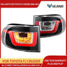LED Tail Lights Clear Lens for Toyota FJ Cruiser