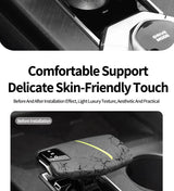 For Changan UNI-V (22-) & CS75 (24-) Original Leather Center Gear Shift Knob Cover Anti Scratch Car Interior Tuning Accessories