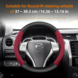 Suede Carbon Fiber Steering Cover for Nissan