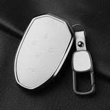 5 Button Aluminum Alloy Goatskin Car Key Case Cover For Trumpchi GAC 2021 Empow J11 J12 J13 J14 J15 J16 GS8 Keychain Accessories