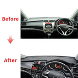 Protective Plush Dashboard Cover for Honda City 2008–2014 Dashboard Mat CATUSIKI