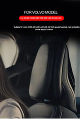 Artificial Leather Memory Foam Headrest for Volvo XC90 S90 Car Interior Accessory LINGLUYANG