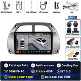 2K QLED Android Head Unit with CarPlay for Toyota RAV4 2000–2003