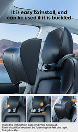 Model 3/Y Neck Pillow: Ergonomic Memory Foam Support & 2.8" Height Adjustment for Ultimate Comfort