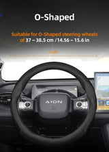 Perforated Leather Steering Wheel Cover for Aion Car Car Interior Accessory Hocasen