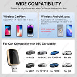 2-in-1 Wireless CarPlay Android Auto Adapter Dongle CarPlay Adapter AKAMATE