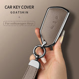 Leather Car Key Case Cover For Volkswagen Golf 8 MK8 ID.3 ID.4 Cupra Skoda Octavia A8 SEAT Leon MK4 2020 2021 Formentor Tarra