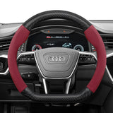 Steering Wheel Cover Suede Carbon for Audi A4