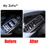 For BYD Seal EV 2023 2024 2025 ABS Carbon Fiber Center Console Gear Armrest Box Panel Cover Trim Decoration Stickers Accessor