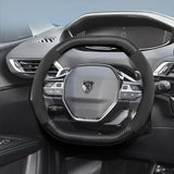 Suede Carbon Cover for Peugeot 208 3008 Car Interior Accessory Hocasen