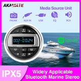Waterproof Marine Bluetooth Stereo for ATV Car Interior Accessory AKAMATE Default Title