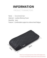 Leather Console Armrest Mat Seat for Smart Fortwo 451