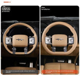 For Leopard 8 Car Steering Wheel Cover Protector Anti-Slip Grip Accessory Car Interior Accessory OEM
