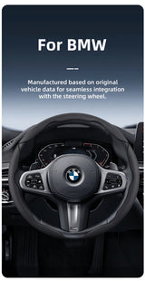 Breathable Leather Wheel Cover for BMW Models Car Interior Accessory Hocasen