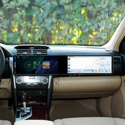 24.6" Passenger Android Display for Toyota Camry 2012-2015 Android Head Unit AOTSR 8GB 128GB Eight Core