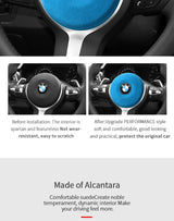 For BMW 1er 2er 3er 5er X1 X2 X3 X4 X5 X6 Steering Wheel Panel Cover Boot Decoration Anti Scratch Car Interior Tuning Accesso