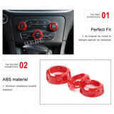 AC Switch Trim Rings for Dodge Chrysler Models Car Interior Accessory HEBE
