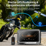 3.4" Motorcycle GPS Monitor with Wireless CarPlay Android Head Unit AKAMATE