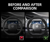 Suede Carbon Fiber Wheel Cover for Leapmotor Car Interior Accessory Hocasen