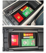SMABEE for VW ID.7 Armrest Storage Box Car Central Tray Organizer Accessories Tidying Black