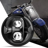7 Inch Universal Motorcycle Led Headlight for Harley Davidson Softail Slim Fat Boy Lada Niva4X4 Uaz 12V 24V Car Interior Acce