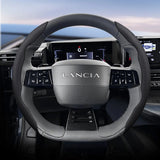 Non-Slip Leather Wheel Cover for Lancia Delta