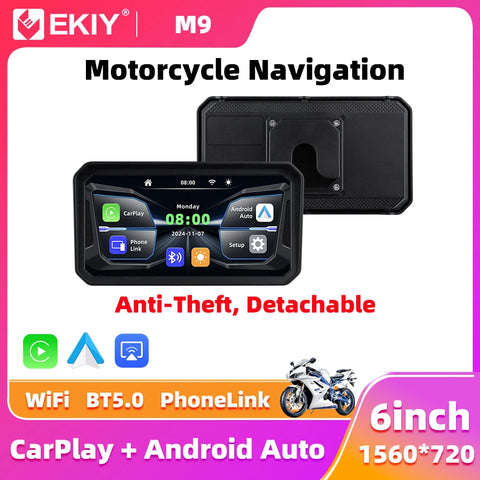 Android Head Unit GPS Display for Motorcycles Universal Android Head Unit EKIY