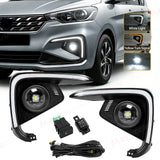 LED DRL Fog Lights for Suzuki Ertiga 2018-2020 Car Interior Accessory MAGIC COLORM DRL Fog Set White