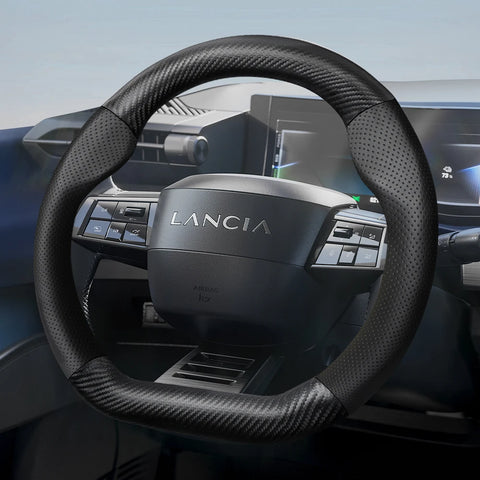 Breathable Carbon Fiber Wheel Cover for Lancia Car Interior Accessory Hocasen