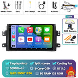 2K QLED Android 15 Multimedia Head Unit for Suzuki SX4 2006-2013