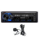 1Din Bluetooth Car Radio MP3 Player Dual Mic USB