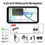 6.25 inch Motorcycle GPS Monitor DVR for Universal