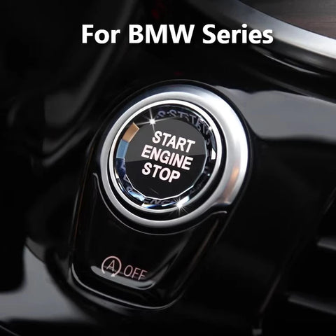 For BMW X1 X2 X3 X5 X6 F20 F21 F22 F23 F30 F34 F10 Crystal Engine Start Stop Button One - Click Start Button Modification Car