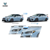 LED Headlights Chrome for Subaru WRX 2015-2021 Car Interior Accessory vland