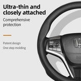 Ultra-Thin Leather Steering Cover for Honda Civic Car Interior Accessory Hocasen